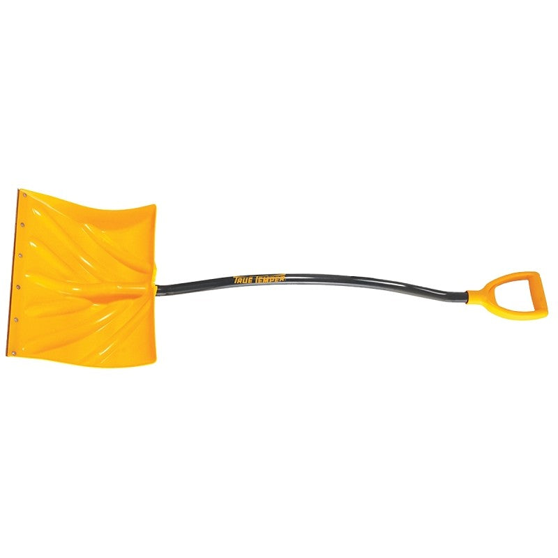 True Temper 1603400 Snow Shovel, 18 in W Blade, 14-1/2 in L Blade, Combo Blade, Plastic Blade, Steel Handle, 54 in OAL