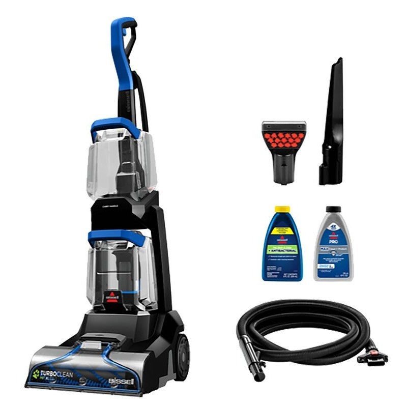 Bissell TurboClean Pet XL Series 3738 Upright Carpet Cleaner, 1 gal Tank, 10 in W Cleaning Path
