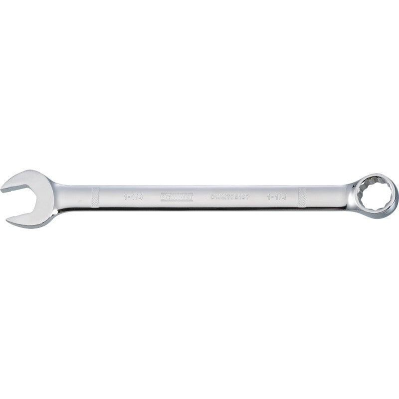 DEWALT DWMT75187OSP Combination Wrench, SAE, 1-1/4 in Head, 16-7/8 in L, 12-Point, Chrome, Comfort-Grip Handle