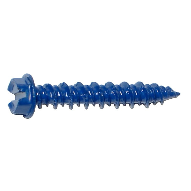 Midwest Fastener 09260 Masonry Screw, 3/16 in Dia, 1-1/4 in L, Steel, 100/PK