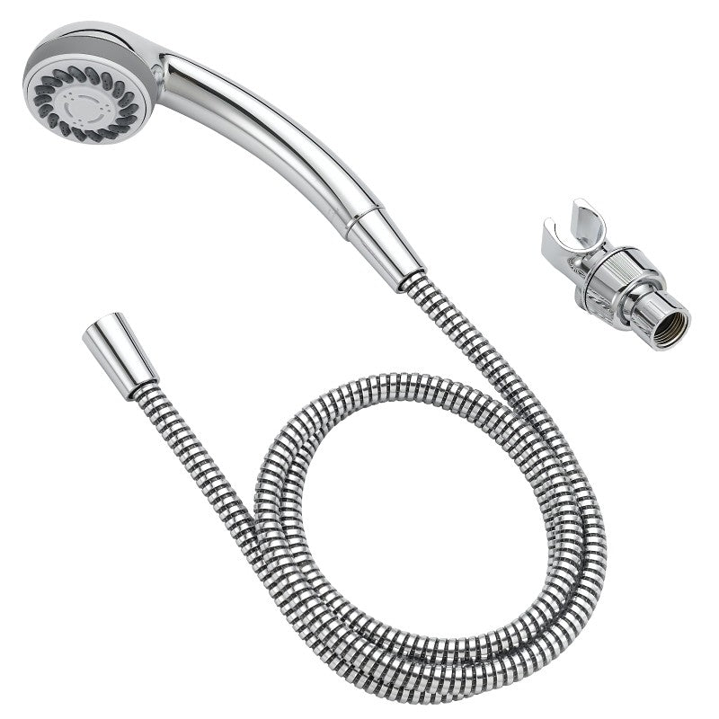 Boston Harbor DS3068CP Hand-Held Shower Head, 1.75 (6.6) 80 gpm (L/MIN) psi, 1/2-14 NPT Connection, Threaded, PVC