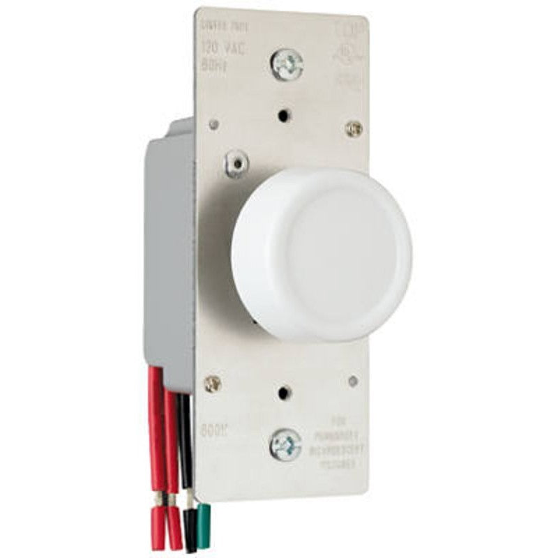 Legrand R603PLTKV Rotary Dimmer, 120 V, 600 W, Incandescent Lamp, 3-Way, Light Almond