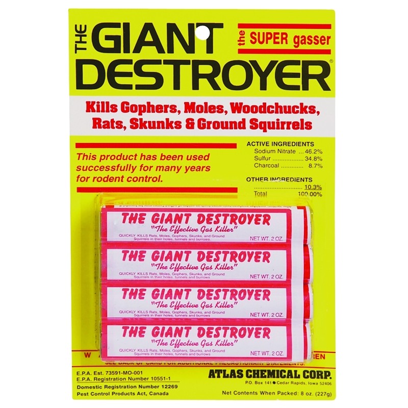Atlas Chemical 00333 Giant Destroyer (Pack of 12)