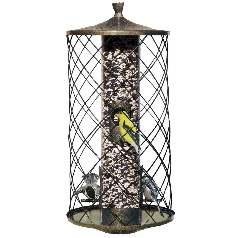 Perky-Pet 735 Wild Bird Feeder, 15-1/2 in H, 3 lb, Plastic, Black, Hanging Mounting