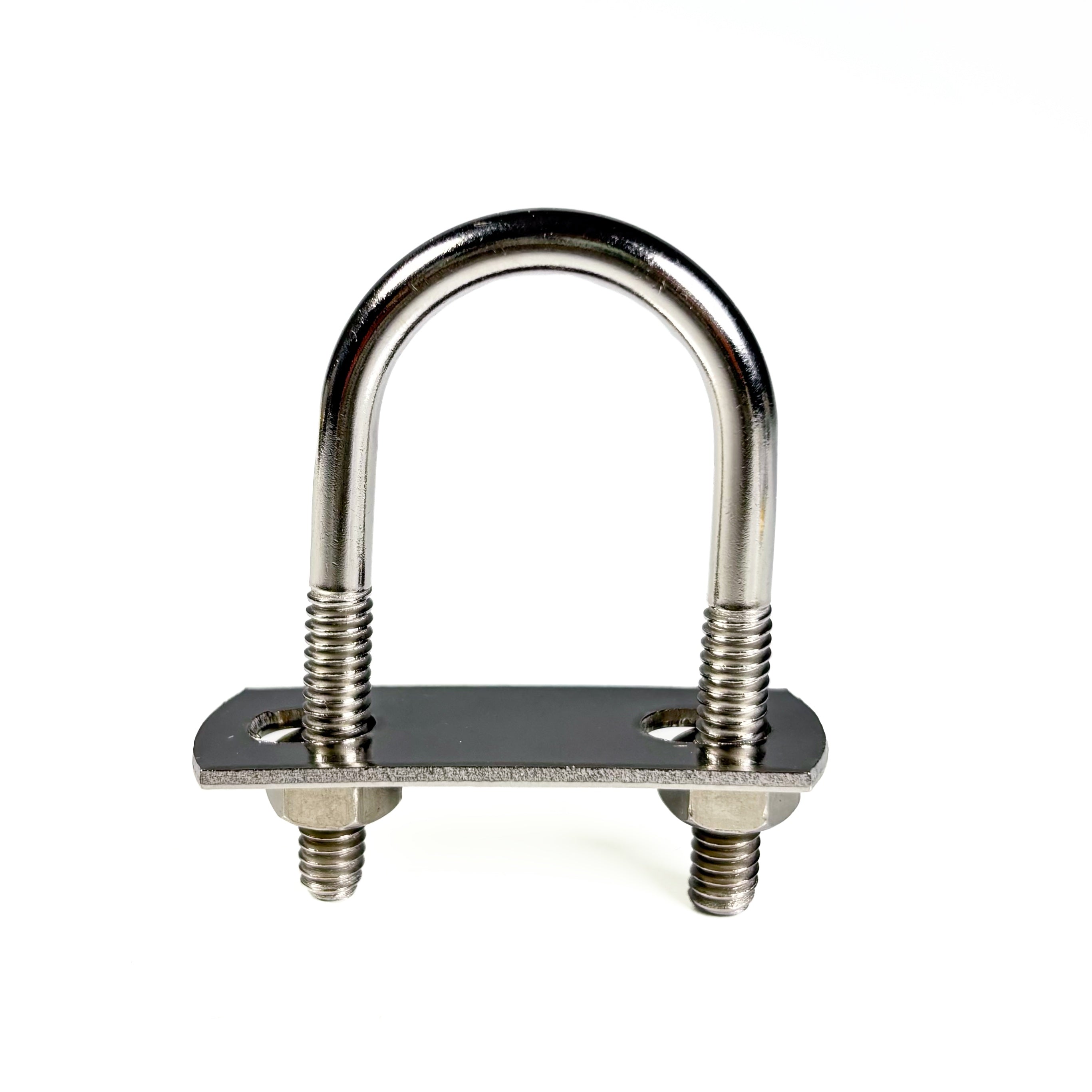 U-Bolt With Plate & Nuts 1/4 by 1-1/8 by 2-1/4 Inch Stainless Steel (POS)