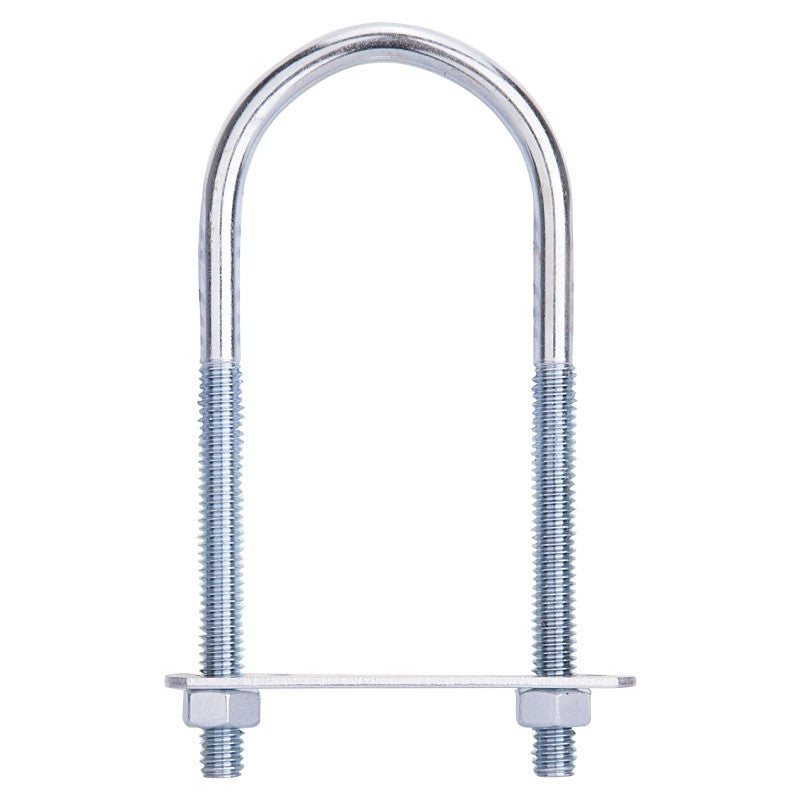 ProSource LR347 U-Bolt, 5/16 in Thread, 2-3/4 in L Thread, Steel, Zinc (Pack of 10)