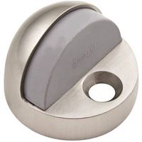 High Rise Dome Floor Mount Door Stop Satin Chrome