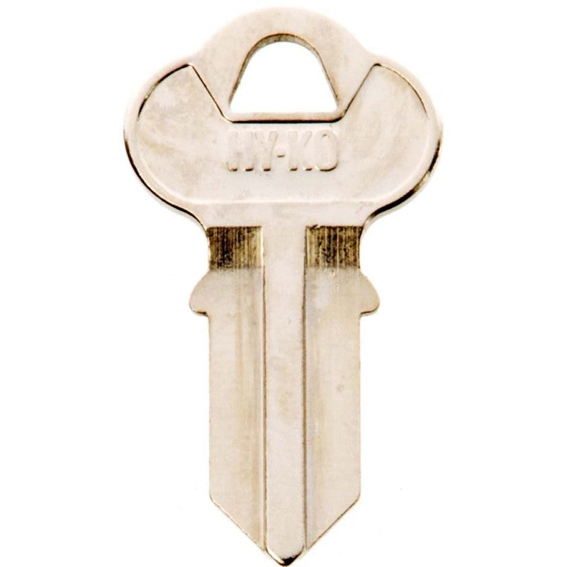 Hy-Ko 11010CG1 Key Blank, Brass, Nickel, For: Chicago Cabinet, House Locks and Padlocks, CG1 Key Number (Pack of 10)