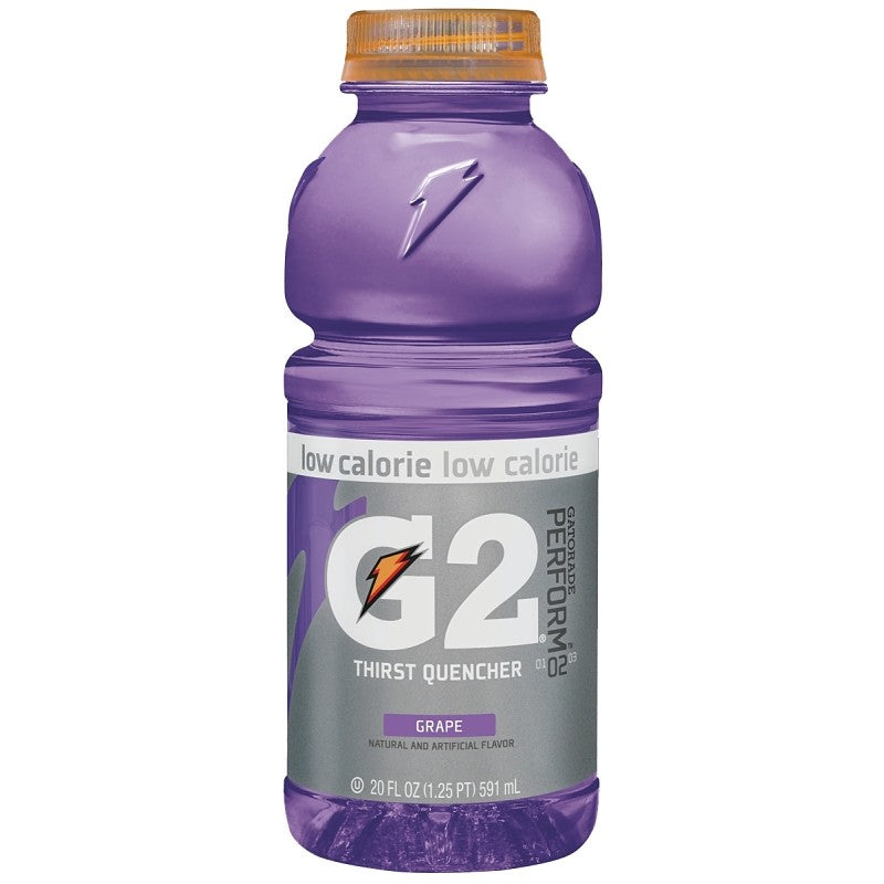 Gatorade 20406 Thirst Quencher Sports Drink, Liquid, Grape Flavor, 20 oz Bottle (Pack of 24)