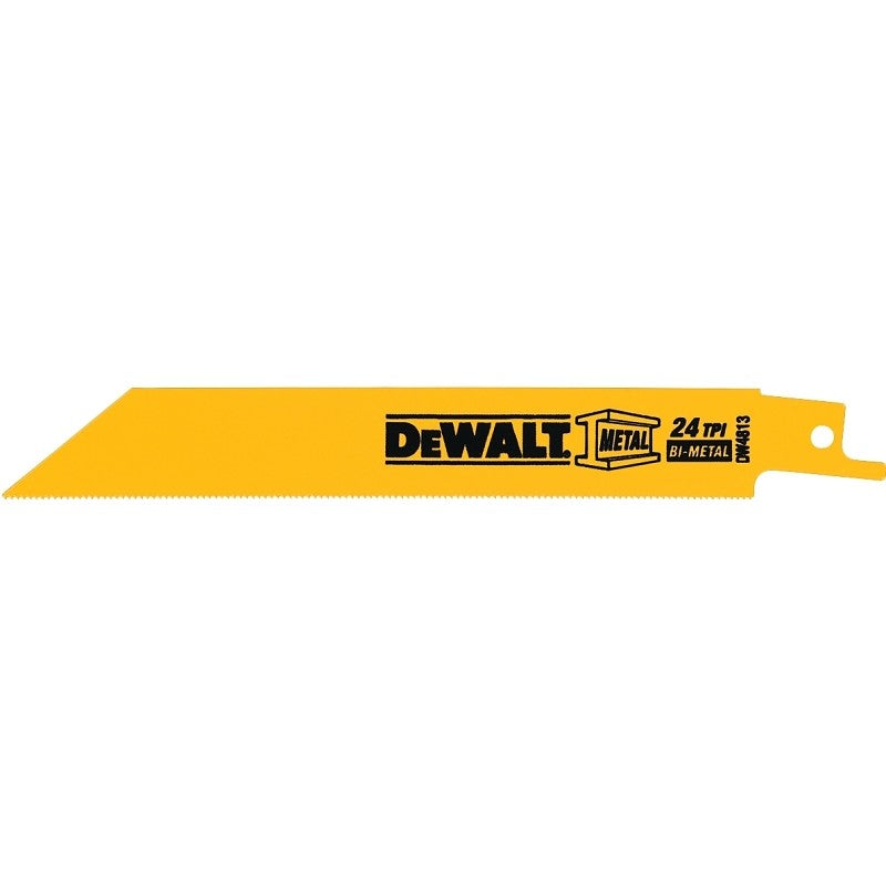 DEWALT DW4813 Reciprocating Saw Blade, Applicable Materials: Angle Iron, Hard Rubber, Metal, 3/4 in W