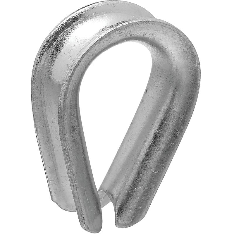National Hardware 3232BC Series N177-923 Rope Thimble, 2-23/32 in Dia x 1-17/32 in L Dimensions, Steel, Zinc