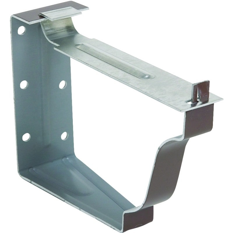 Amerimax 2502219 Snap Lok Bracket, 5 in L, 2 in W, 4 in H, Aluminum, Brown (Pack of 50)