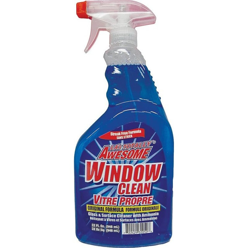 LA's TOTALLY AWESOME 223 Window Cleaner, 32 oz, Liquid, Ammonia, Blue (Pack of 12)
