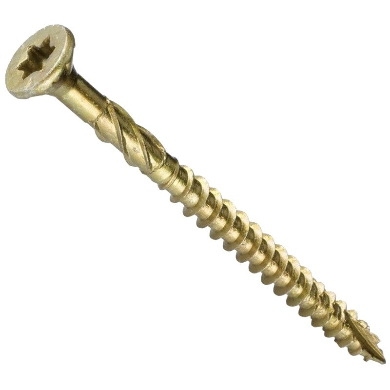 GRK Fasteners R4 02103 Framing and Decking Screw, 2-3/4 in L, W-Cut Thread, Recessed Star Drive, Zip-Tip Point, Steel