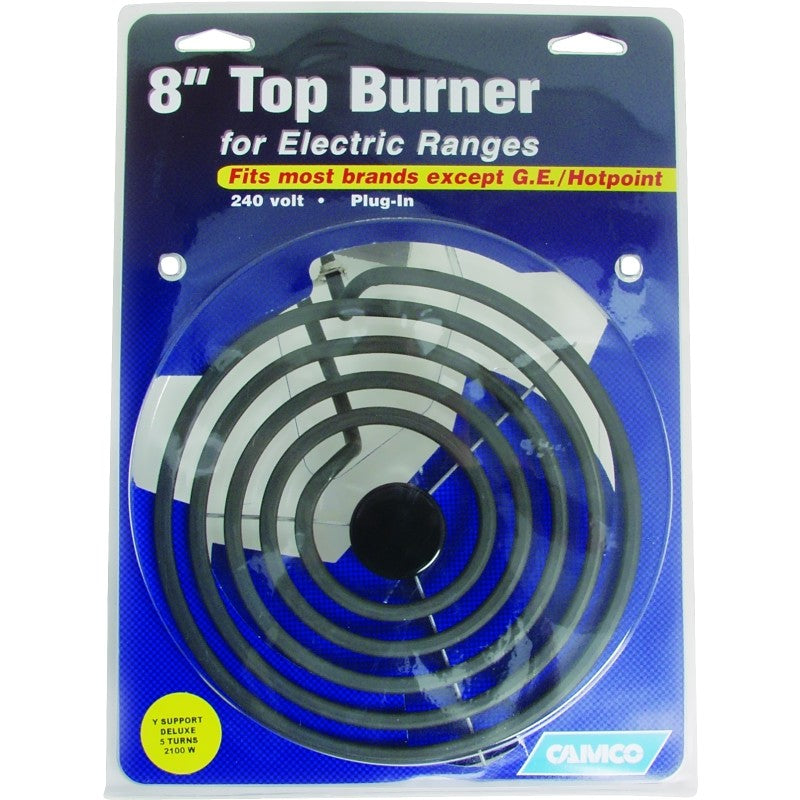 Camco USA 00253 Universal Deluxe Top Burner, 240 V, 2100 W, Plug