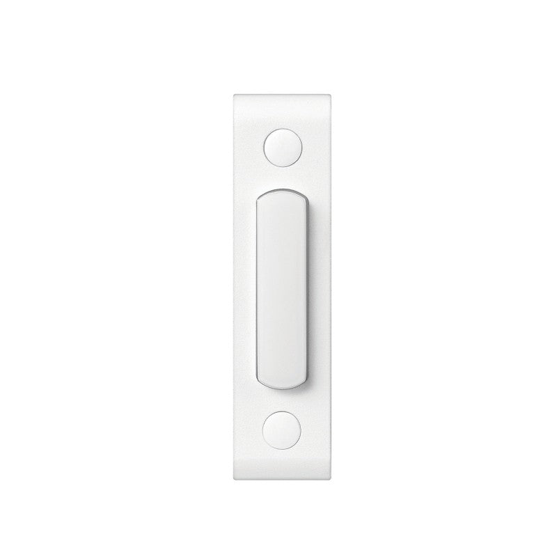 Heath Zenith 18000144 Doorbell Pushbutton, Wired, Metal, White