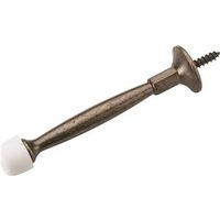Deep Projection Rigid Door Stop 4 Inch Antique Brass (POS)