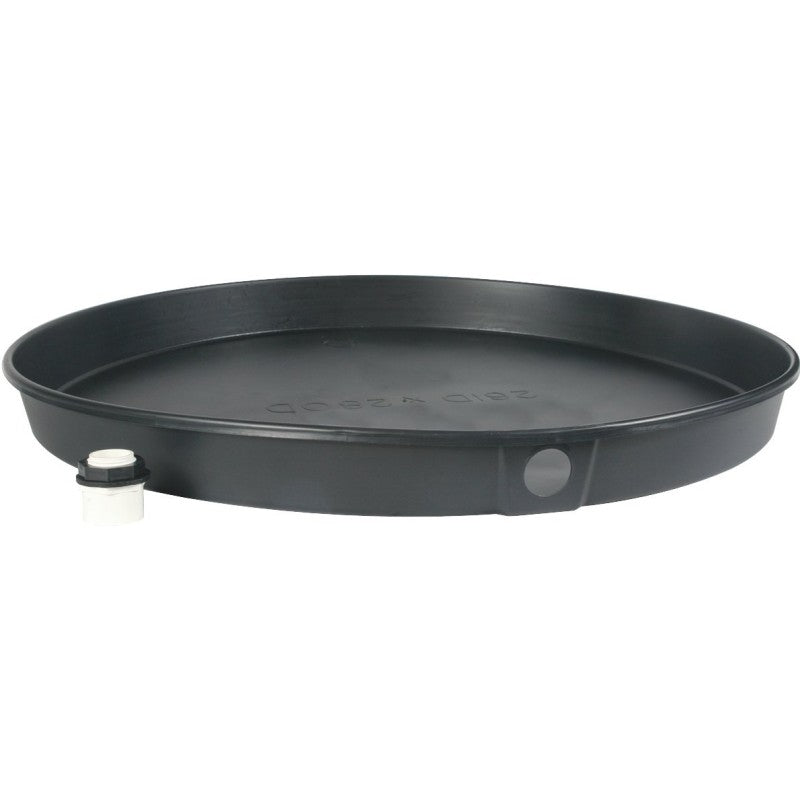 Camco USA 11400 Recyclable Drain Pan, Plastic, For: Electric Water Heaters, 26 in ID x 2-1/2 in D