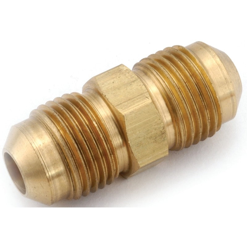 Anderson Metals 754042-05 Tube Union, 5/16 in, Flare, Brass