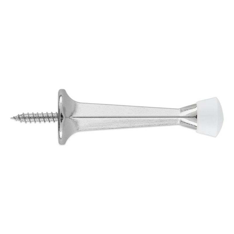 National Hardware V243 Series N830-539 Rigid Door Stop, 2-29/32 in Projection, Zinc, Chrome