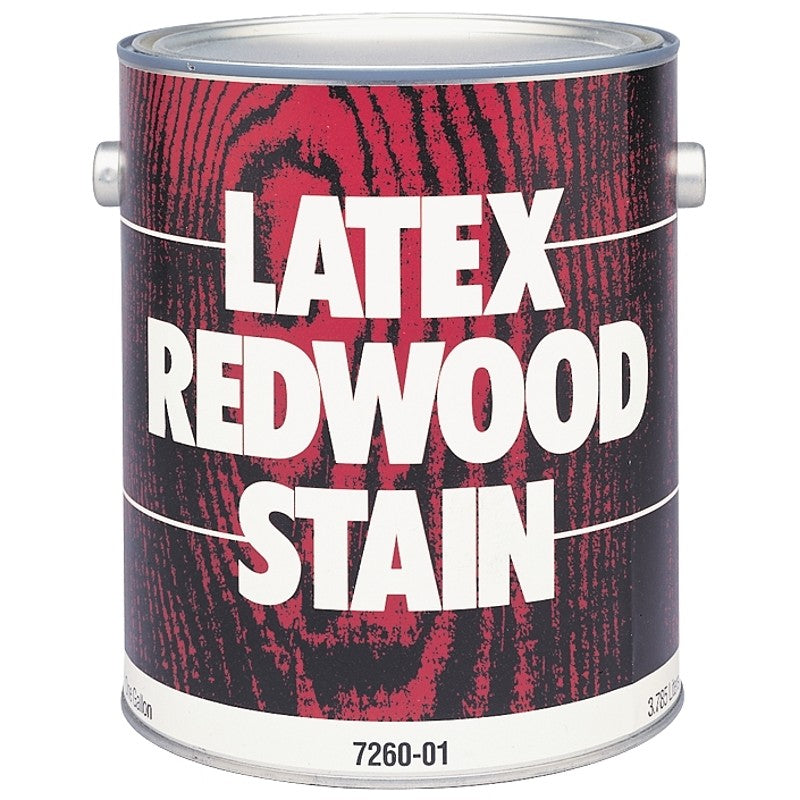 Valspar 057.7260-01.007 Latex Stain, Redwood, 1 gal (Pack of 4)