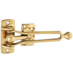 Deluxe Swing Door Security Guard Solid Brass Polished Brass Finish (POS)