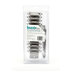 Laurey 59906 Hinge, 90 deg Hinge Opening, Brushed Satin Nickel
