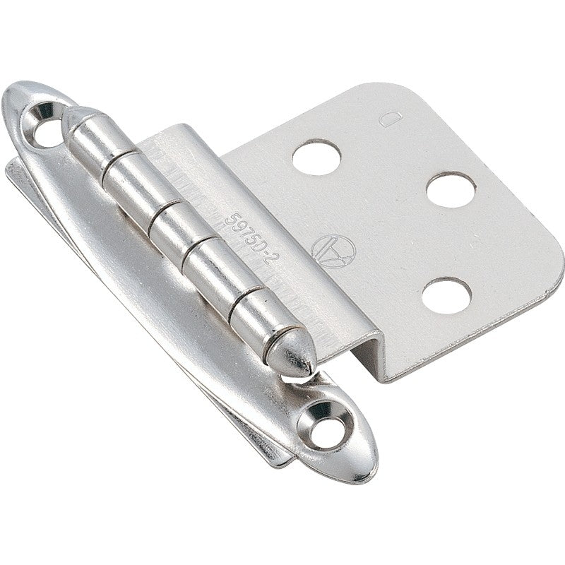 Amerock BPR341726 Cabinet Hinge, 3/8 in Inset, Polished Chrome, 2-3/4 in L x 2 in W x 3/8 in H
