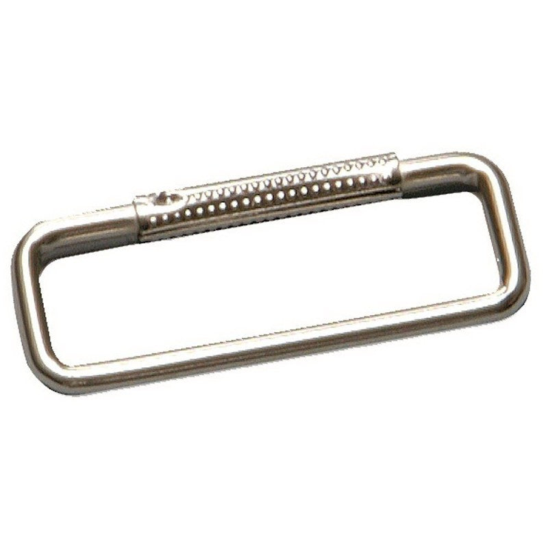 Hy-Ko KC122 Key Ring, 5.5 in L x 2.75 in W x 0.21 in H Dimensions, Nickel (Pack of 5)