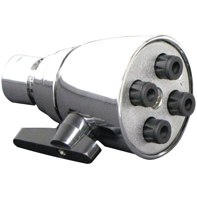 Plumb Pak Deluxe Series PP825-2 Shower Head, 2.5 gpm, 1/2 in Connection, Brass, Chrome