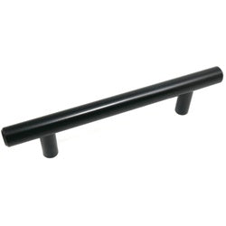 Laurey 87120 Cabinet T-Bar Pull, 127 mm L Handle, 32 mm H Handle, Steel, Matte Black