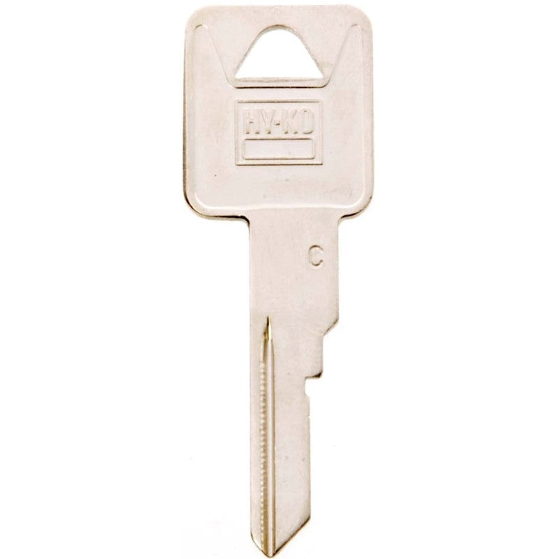 Hy-Ko 11010B63 Key Blank, Brass, Nickel, B63 Key Number (Pack of 10)