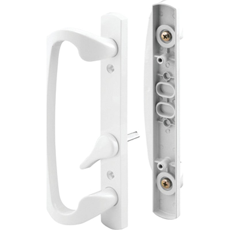 Prime-Line C 1280 Handle Set, Aluminum, Painted, 1-5/8 to 1-7/8 in Thick Door