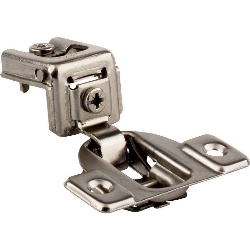 KasaWare KFHCN114-A-2 Hinge, 1-1/4 in Overlay, Nickel, Compact Hinge, 2/PK