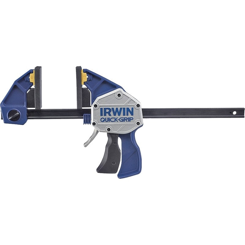 Irwin QUICK-GRIP 1964712/2021412N Bar Clamp/Spreader, 600 lb, 12 in Max Opening Size, 3-5/8 in D Throat