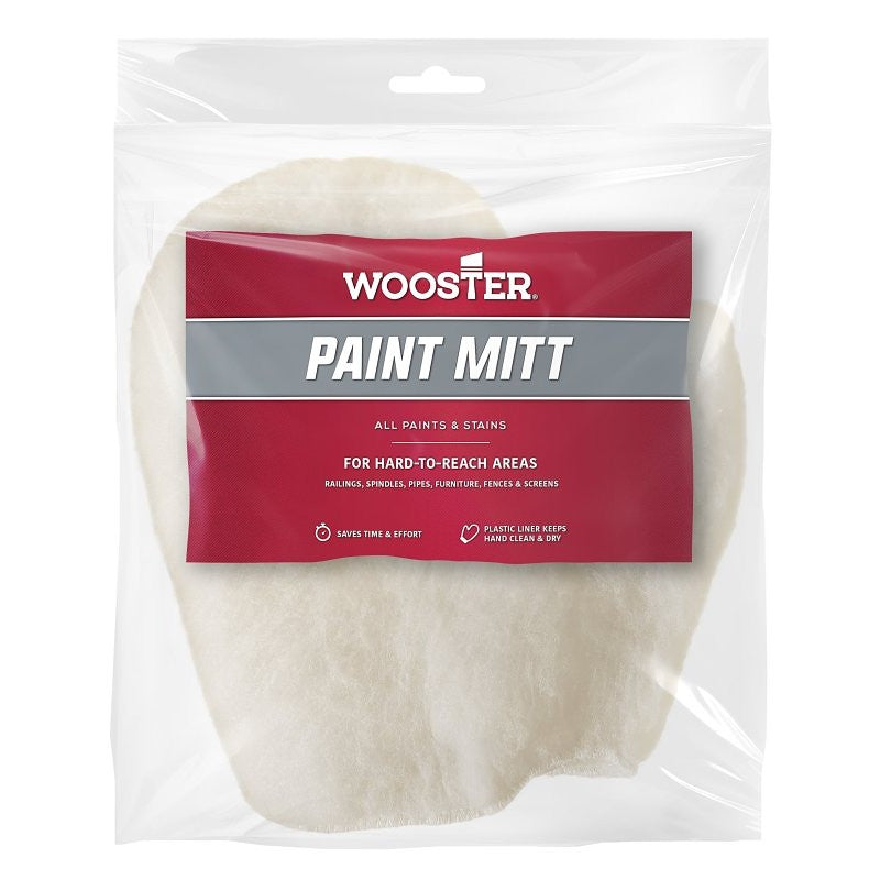 Wooster R044 Paint Mitt, Synthetic, White