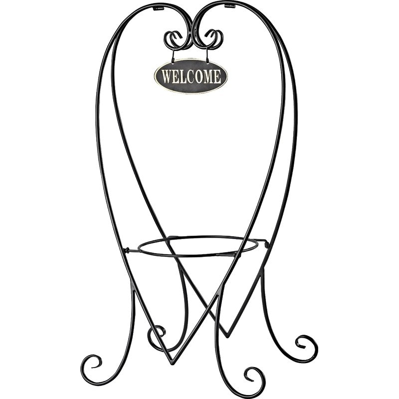 Landscapers Select JY-41 Hanging Planter, 31.3 in OAW, 8 in OAD, 16.3 in OAH, Steel, Black, Powder-Coated (Pack of 6)