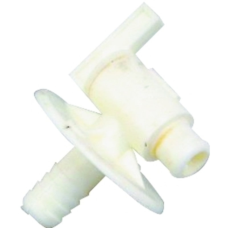 US Hardware RV-390C Water Spigot, 3/8 in OD, Plastic, White