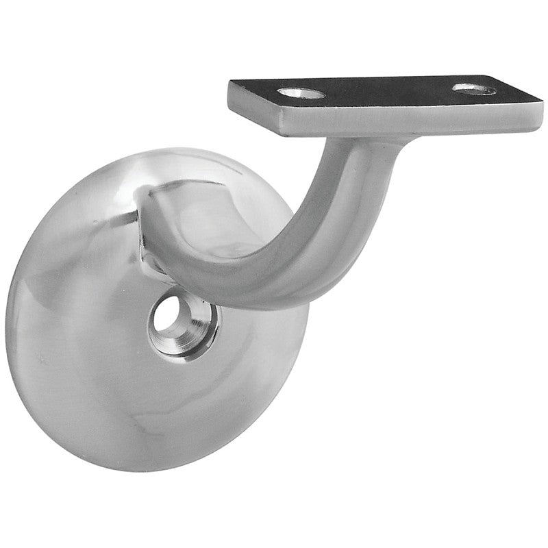 National Hardware N332-825 1-Piece Handrail Bracket, 250 lb, Zinc, Satin Nickel