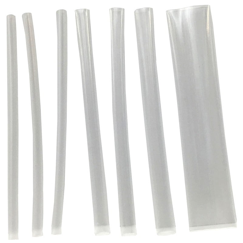 Calterm 73438 Heat Shrink Tubing, 1/4 to 1/2 in Dia, 6 to 13 m L, PVC, Clear