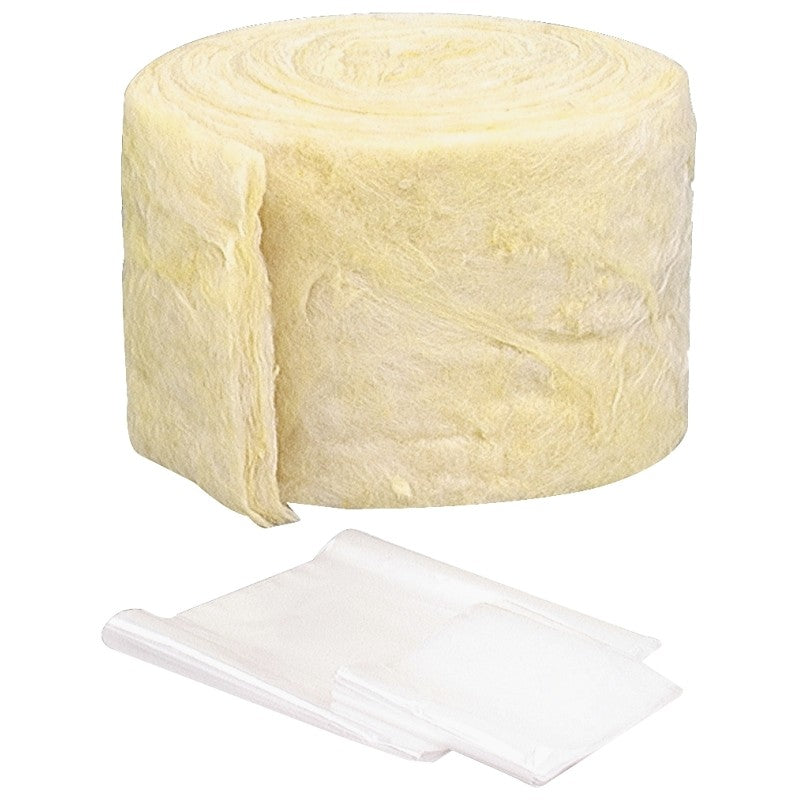 M-D 04937 Pipe Insulation Wrap, 25 ft L, 1/2 in Thick, Fiberglass, Yellow