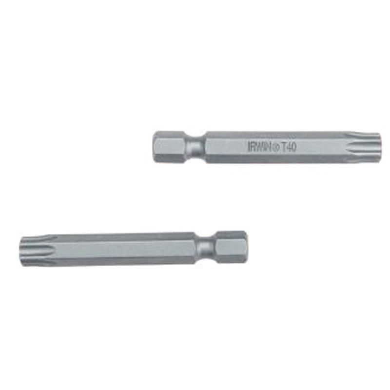 Irwin 93327 Power Bit, T25 Drive, Torx Drive, 1/4 in Shank, Hex Shank, 1-15/16 in L, S2 Steel, 5/PK