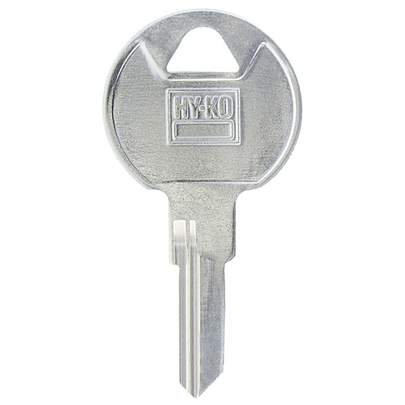 Hy-Ko 11010TM8 Key Blank, Brass, Nickel-Plated, For: Trimark TM8 Locks (Pack of 10)