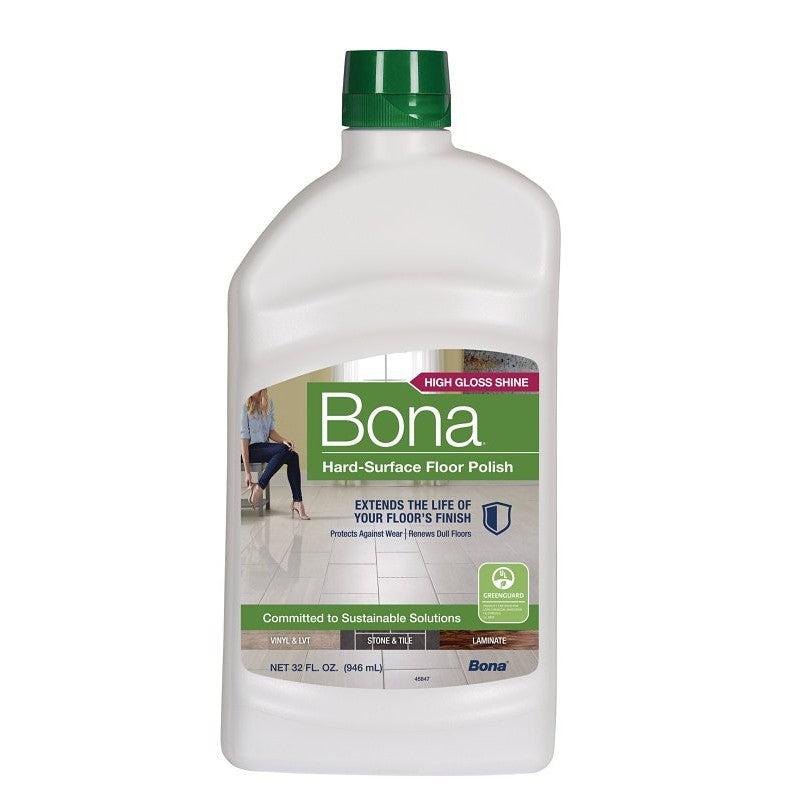 Bona WT760051161 Floor Polish, 32 oz, White, Liquid