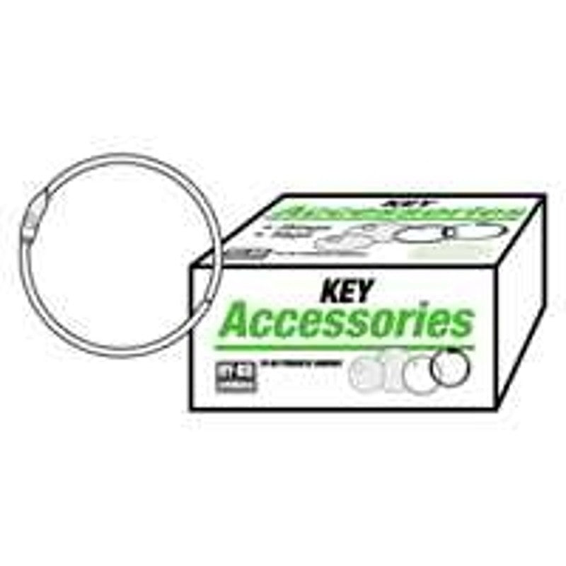 Hy-Ko KB119 Key Ring, 2 in OD Dimensions, Hinged Binder, Rust-Resistant