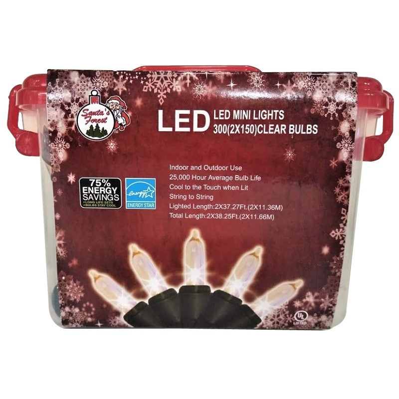 Hometown Holidays 07918 Light Set, 300-Lamp, LED Lamp (Pack of 6)
