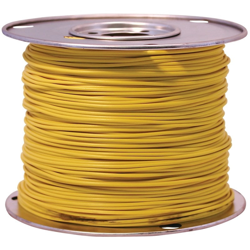 CCI 55843823 Primary Wire, 18 AWG Wire, 1-Conductor, 60 VDC, Copper Conductor, Yellow Sheath, 100 ft L (Pack of 2)