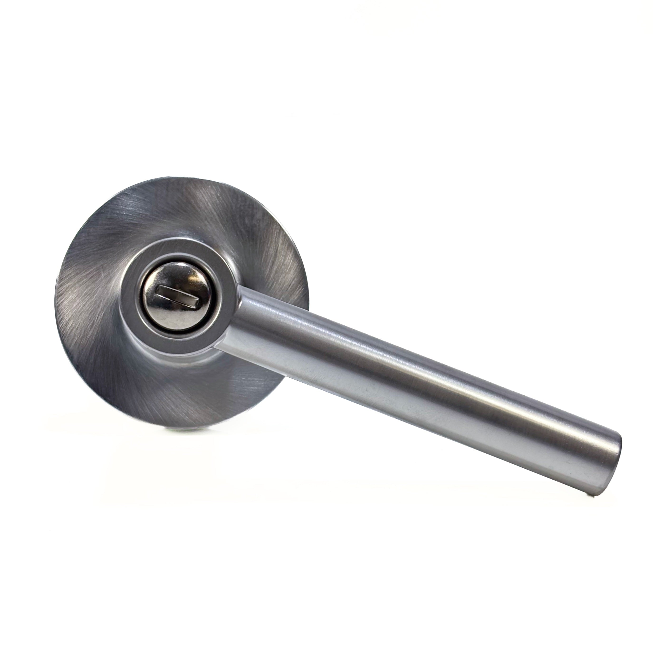 Bed And Bath Privacy Leverset Satin Nickel
