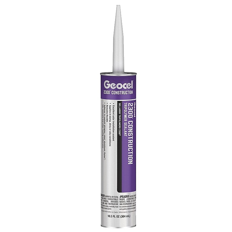 Geocel 2300 GC66100 Construction Tripolymer Sealant, Clear, 10.3 fl-oz Cartridge (Pack of 24)
