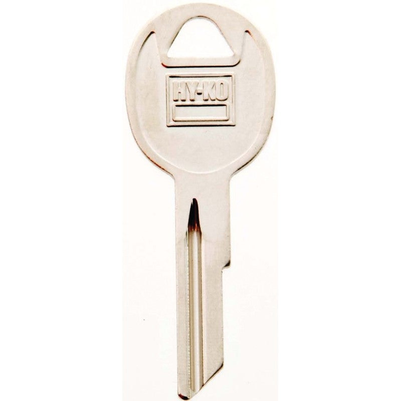 Hy-Ko 11010RA3 Automotive Key Blank, Brass, Nickel, For: AMC Vehicle Locks, RA3 Key Number (Pack of 10)
